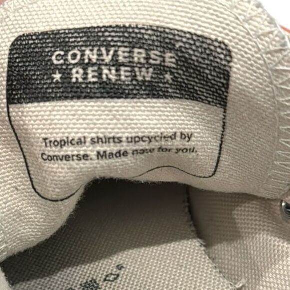 Converse Chuck Taylor Renew Tropical Shirt Upcycled Men's Women's Sneakers 9 - Picture 7 of 7